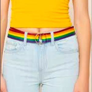 Garage Rainbow D-Ring Belt